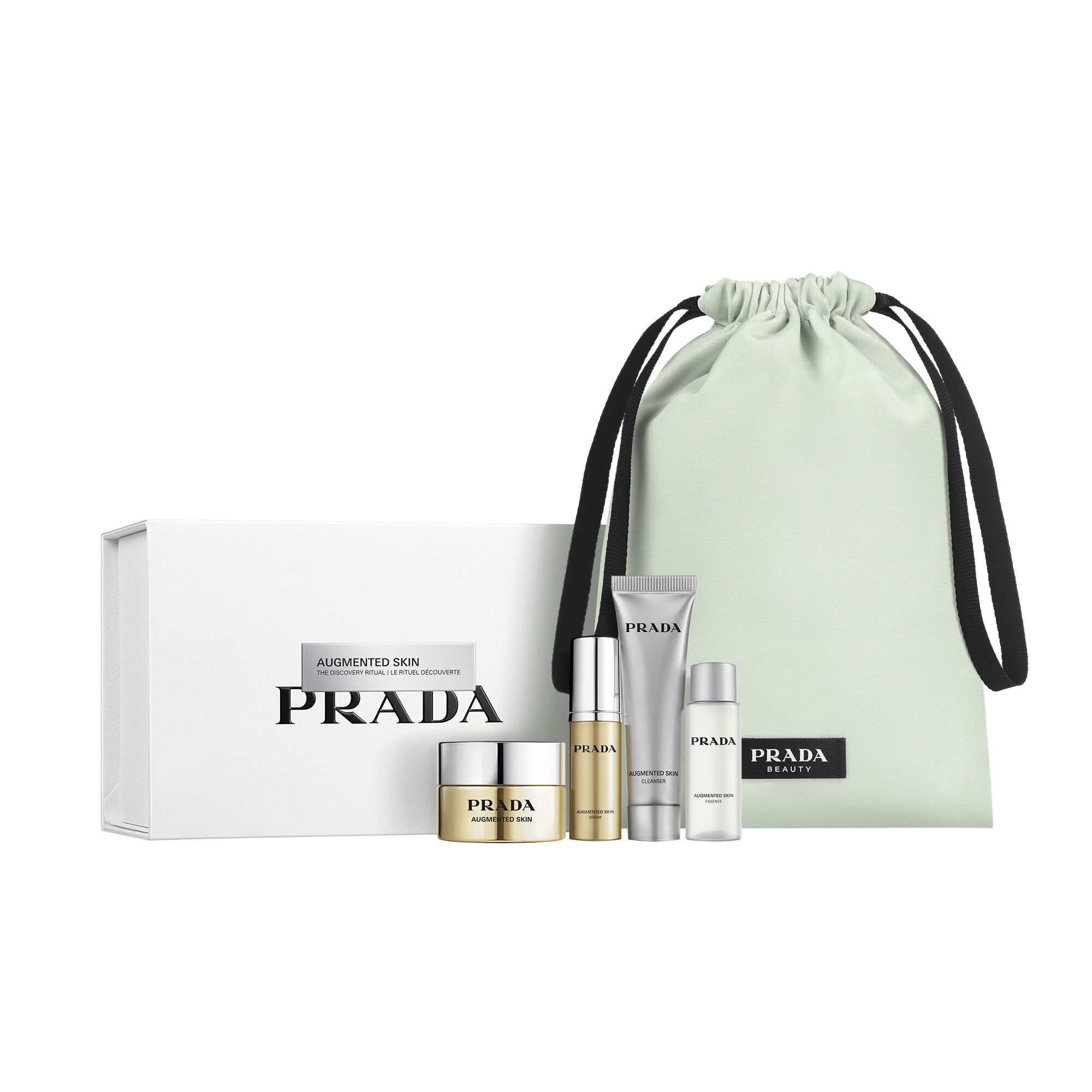 新品★PRADA AUGMENTED SKIN トライアルセット オーグメンテッド スキン ディスカバリー リチュアル｜プラダ